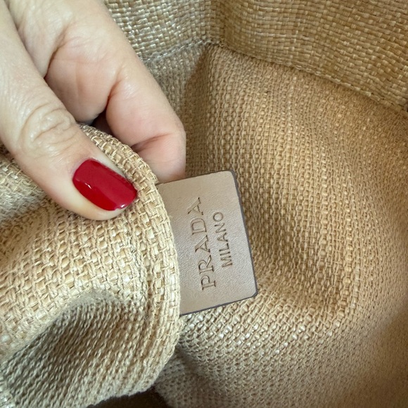 Prada Raffia Beige Tote Bag - Capri Exclusice - Picture 4 of 6